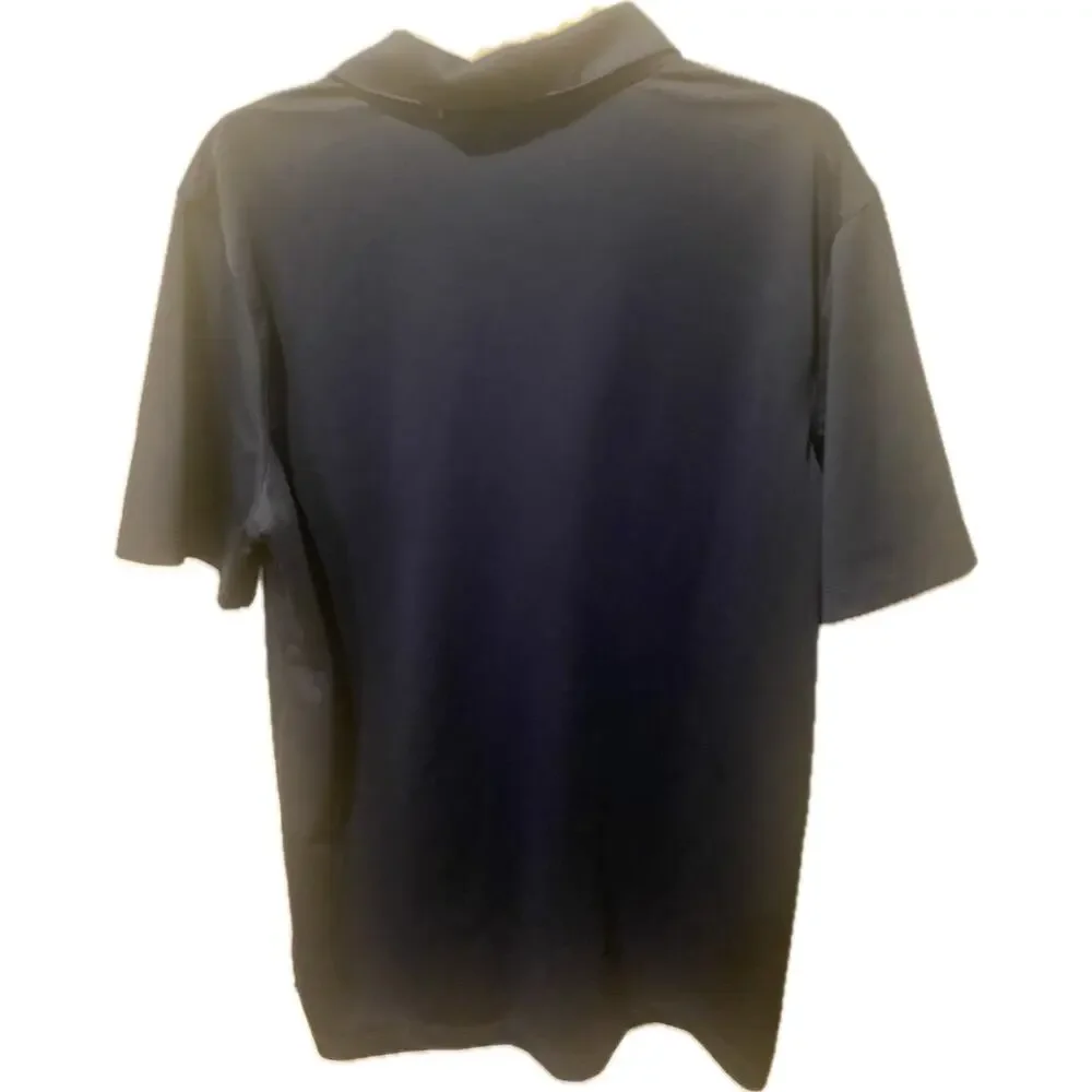Atlanta Braves Nike Striped Victory Polo Shirt - Men's Large - Navy